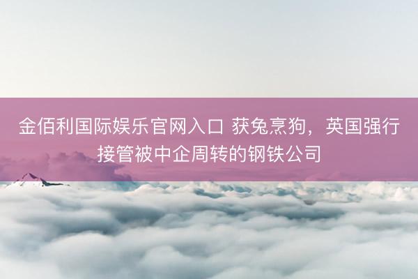 金佰利国际娱乐官网入口 获兔烹狗，英国强行接管被中企周转的钢铁公司